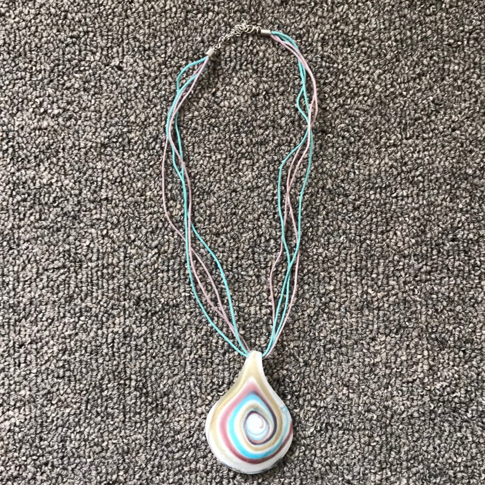 Glass necklace 🔴